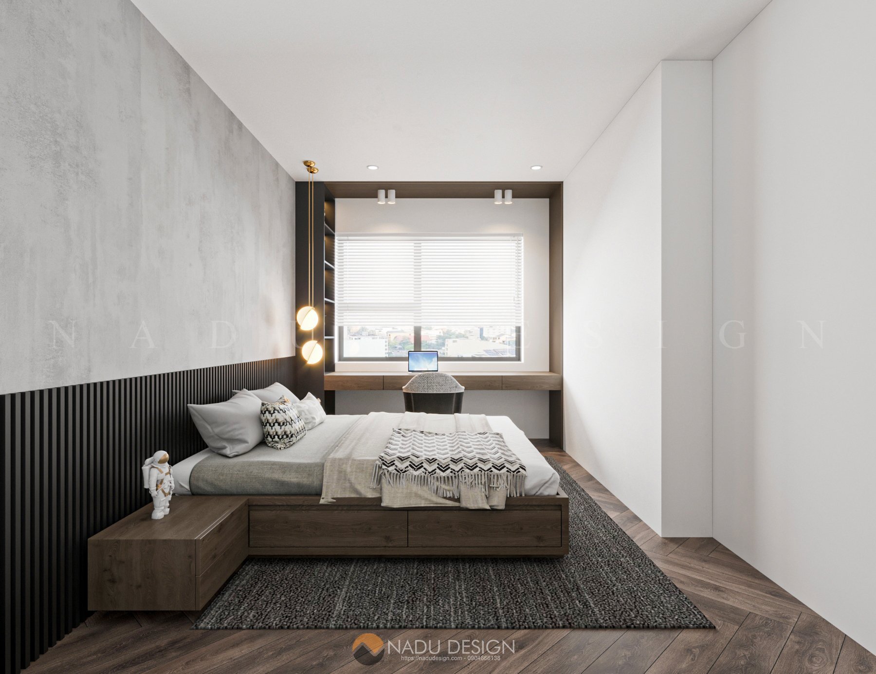 Thiết kế nội thất căn hộ Mipec 360 Xuân Thủy hiện đại nhưng vô cùng tinh tế
