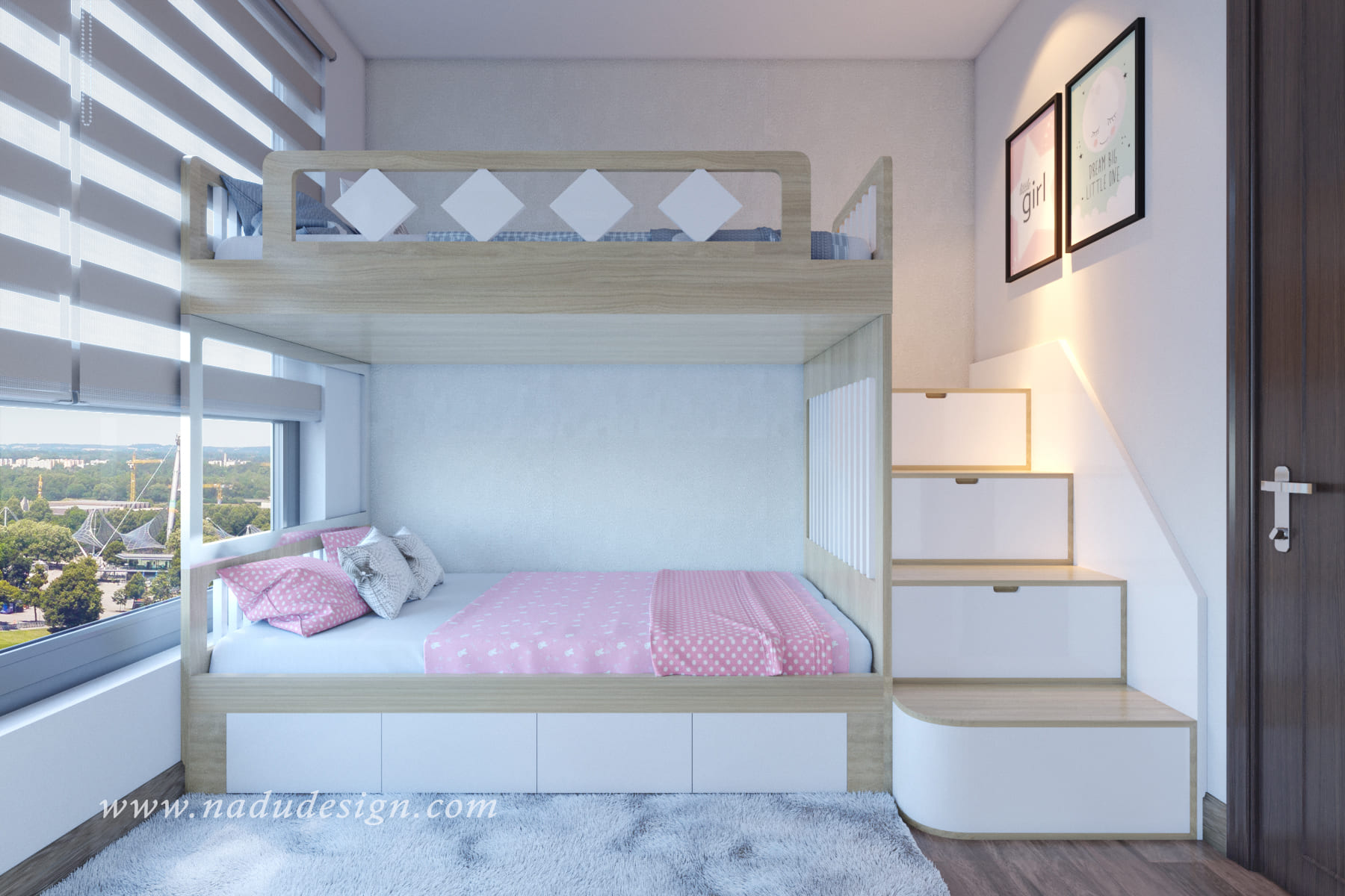 Thiết kế nội thất phòng ngủ cho bé