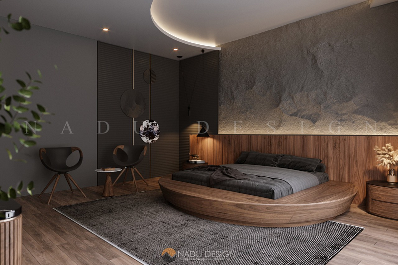 Phòng ngủ được thiết kế đơn giản nhưng đầy đủ tiện nghi