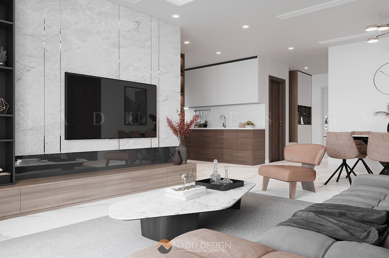 Thiết kế nội thất mang đến tính thẩm mỹ cao cho căn chung cư của quý khách