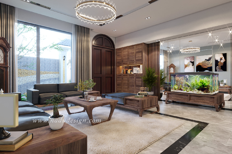 Mẫu nội thất phòng khách được thiết kế theo xu hướng mới nhất 2022