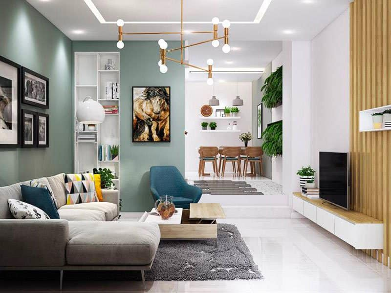 10 Ý Tưởng Decor Phòng Khách Nhà ống 4m Có Cầu Thang Ấn Tượng Nhất