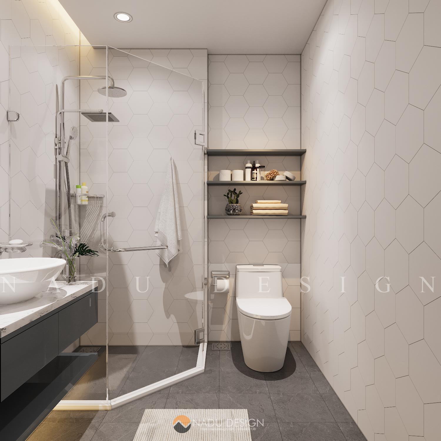 Thiết kế phòng tắm 4m2 sang trọng tiện nghi cho mọi nhà