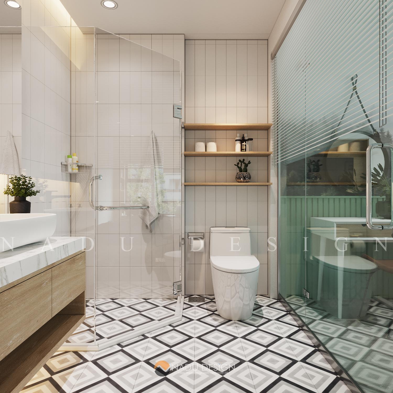 Thiết kế nhà vệ sinh âm sàn đã trở thành một xu hướng mới cho những căn hộ và những ngôi nhà hiện đại vào năm