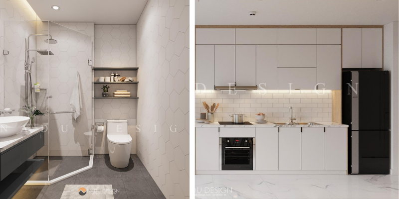 Thiết kế phòng bếp và nhà vệ sinh là một cặp đôi hoàn hảo trong kiến trúc nhà ống. Năm 2024, các kiến trúc sư đã tập trung vào việc phối hợp hai không gian này để đạt được tính thẩm mỹ và tiện nghi tối đa. Hãy đến với hình ảnh để khám phá những thiết kế phòng bếp và nhà vệ sinh cho nhà ống đẹp mắt và hiện đại.