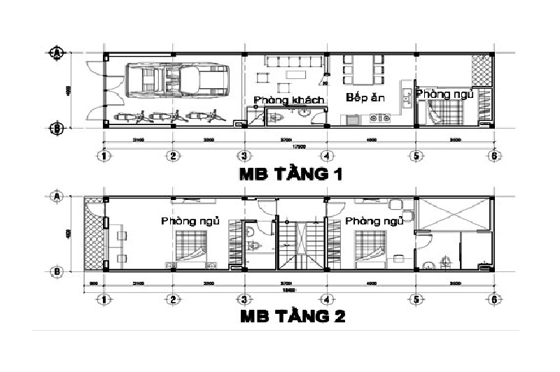 thiết kế nhà có 3 phòng ngủ