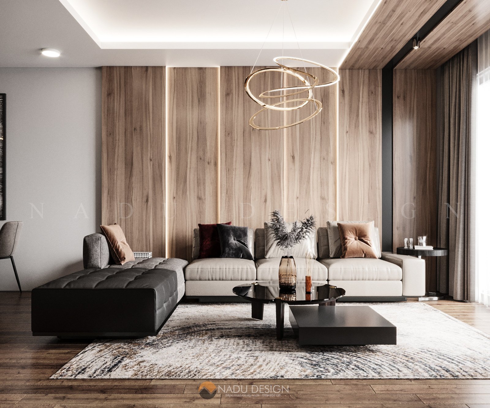 Thiết kế nội thất căn hộ Vimeco 140m2 hiện đại và cá tính