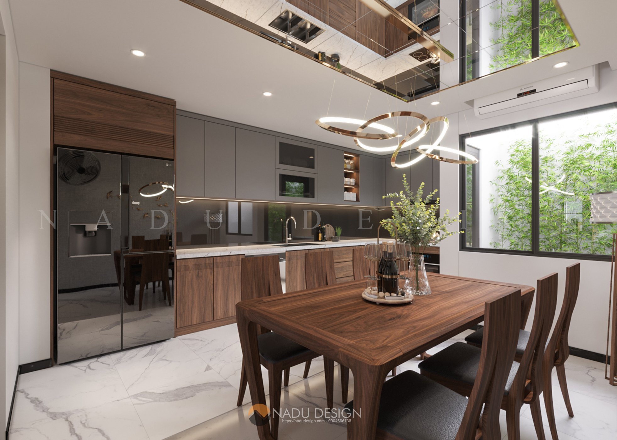 Mẫu thiết kế nội thất phòng ăn chung cư được yêu thích nhất 2019