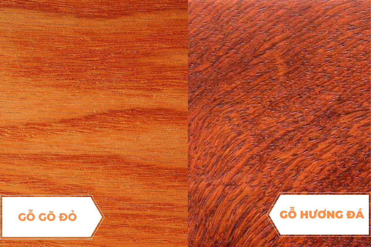 So sánh gỗ gõ đỏ và gỗ hương đá, loại nào tốt hơn?