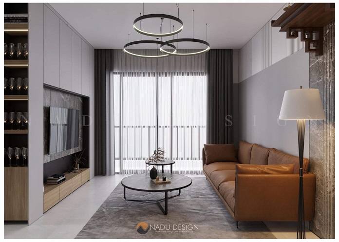 Mẫu ph&ograve;ng kh&aacute;ch nh&agrave; ống đẹp