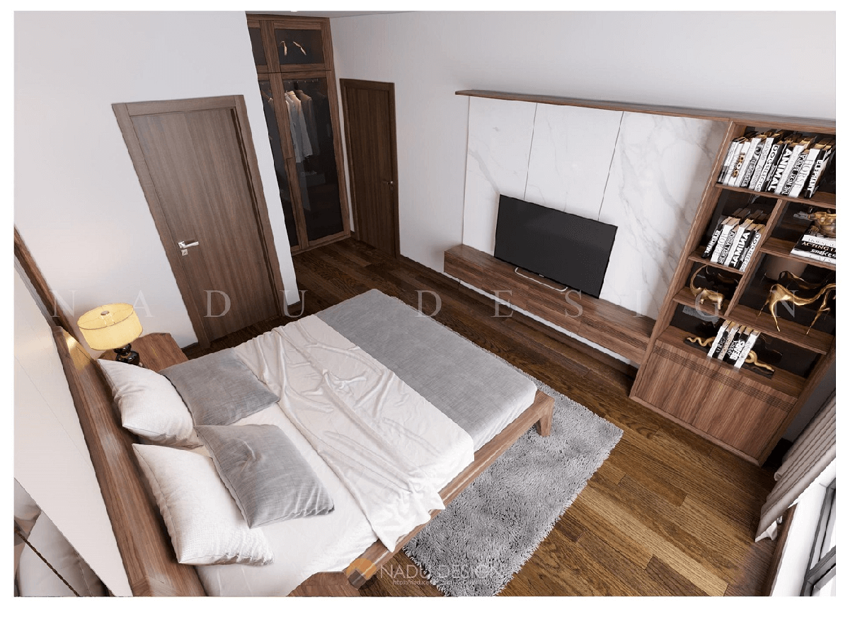 Phòng ngủ gỗ óc chó