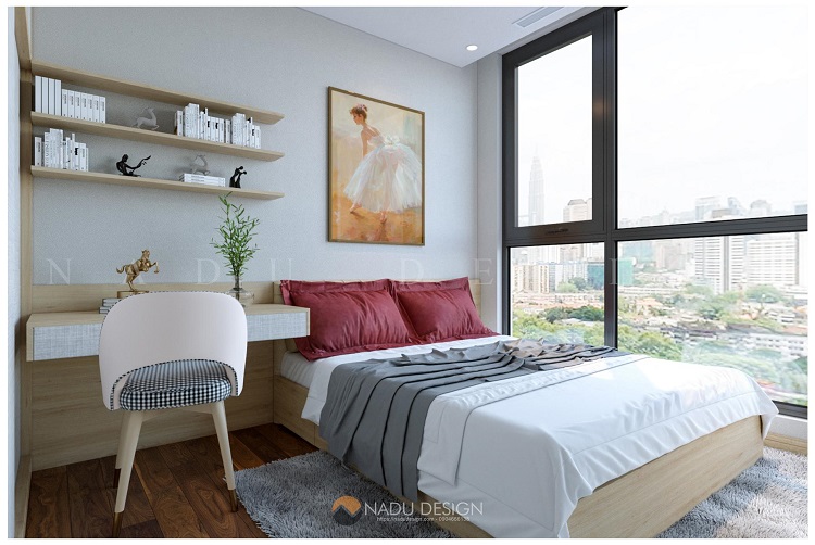 Thiết kế nội thất chung cư 100m2 2 phòng ngủ đẹp và hiện đại