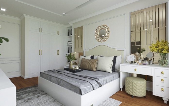 Thiết kế nội thất phòng ngủ phong cách tân cổ điển