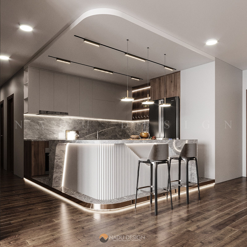 Phong cách thiết kế nhà bếp đẹp, bắt kịp xu hướng 2022