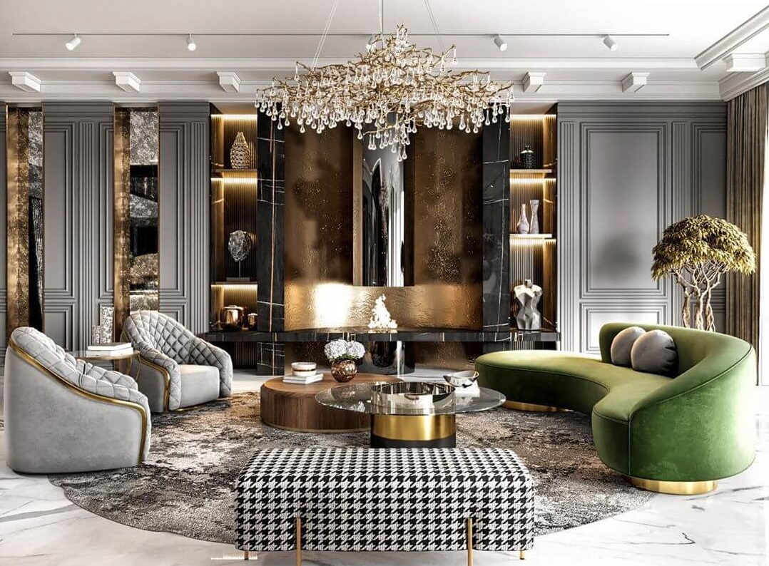 Phong cách thiết kế nội thất Luxury được giới tinh hoa yêu thích